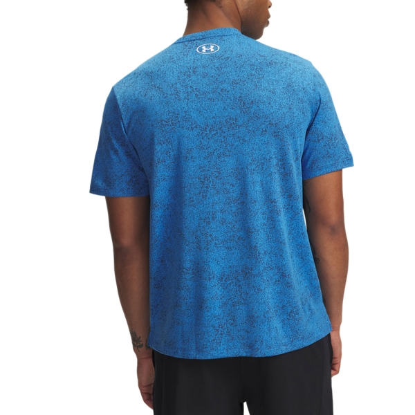 Under Armour Tech Novelty T-Shirt - Blue Atlantis/White