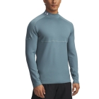 Under Armour Cold Weather Grid Shirt - Jasper Blue/Serpentine/White