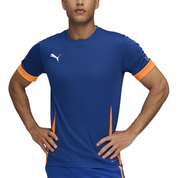 Camisetas de Tenis Hombre Puma Individual Camiseta  Vivid Blue/White/Heat Fire 66017299