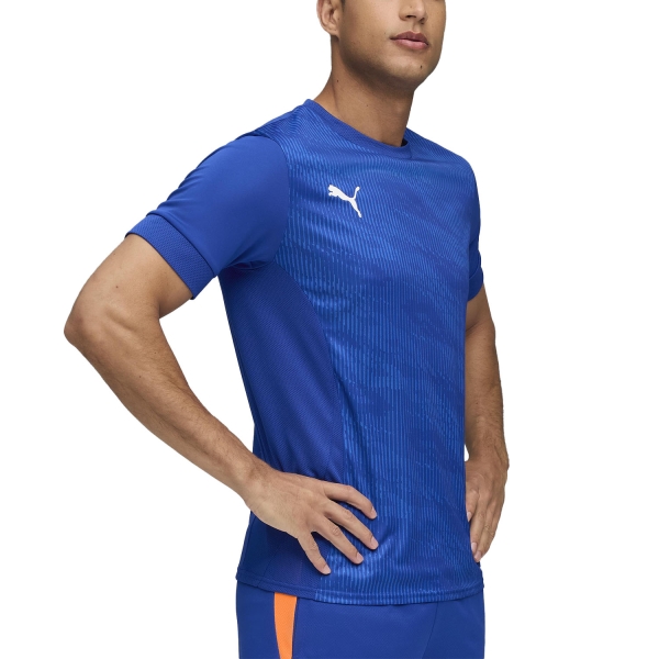 Men's Tennis Shirts Puma Individual Graphic Pro TShirt  Vivid Blue/White 66028437