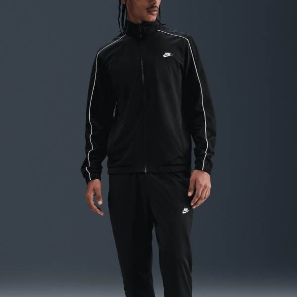 Men's Tennis Suit Nike Sportswear Club Tracksuit  Black/White HV1444010