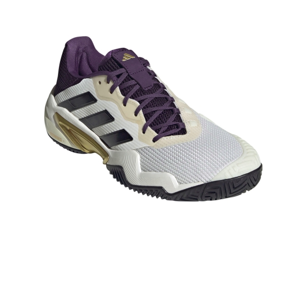 adidas Barricade 13 - Core White/Core Black/Aurora Plum