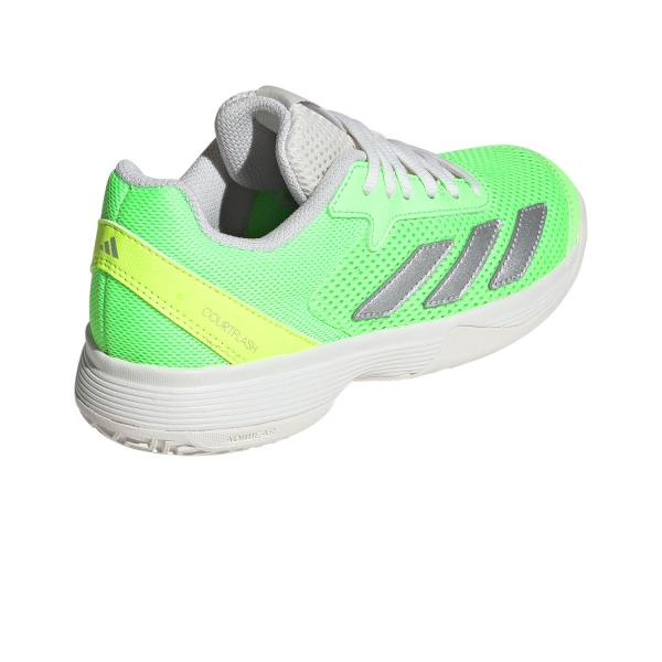 adidas Courtflash Junior - Pure Teal/Silver Metallic/Lucid Lemon