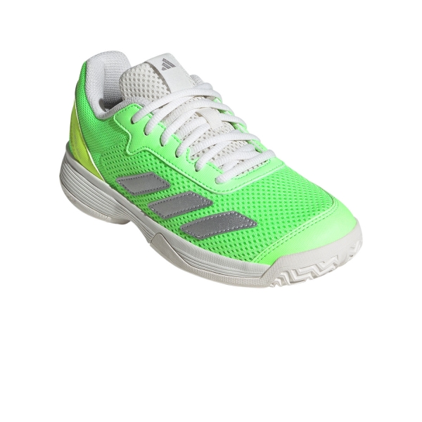 adidas Courtflash Junior - Pure Teal/Silver Metallic/Lucid Lemon