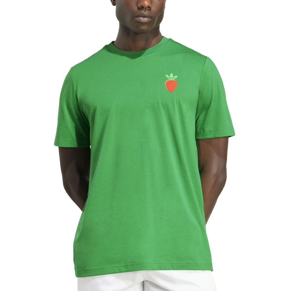 Maglietta Tennis Uomo adidas Graphic Pro Maglietta  Green JV8496