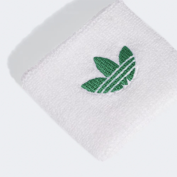adidas Originals Logo Muñequeras Cortas - White/Green