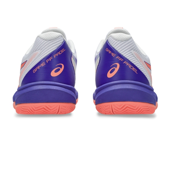 Asics Game FF Padel - White/Vivid Coral