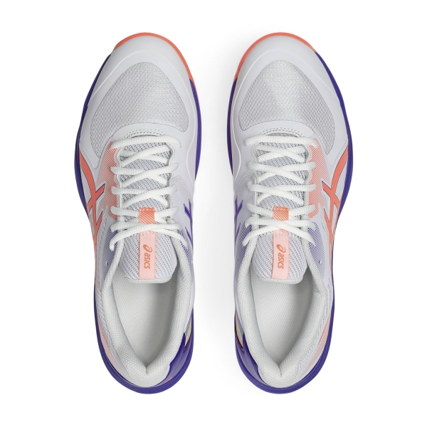 Asics Game FF Padel - White/Vivid Coral