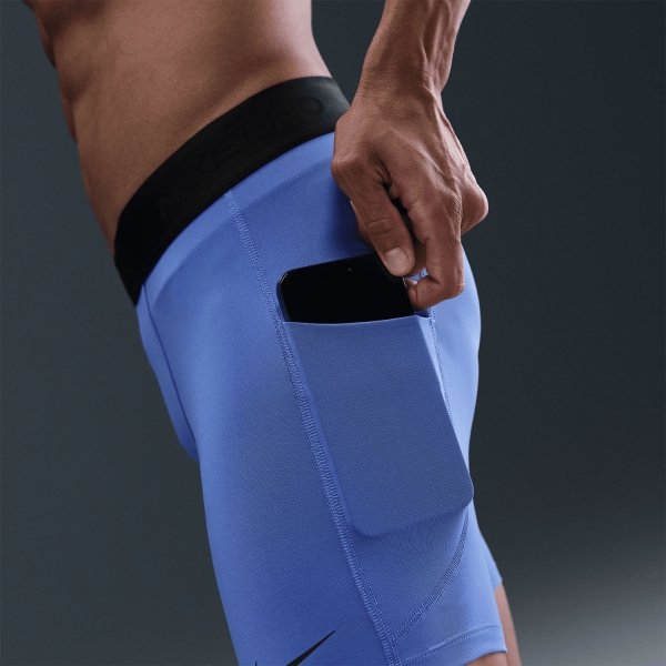 Nike Dri-FIT Pro Calzamaglia Corta - Comet Blue/Black