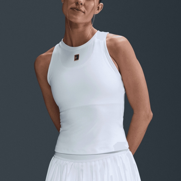 Canotte Tennis Donna Nike DriFIT Slam Canotta  White FZ6763100