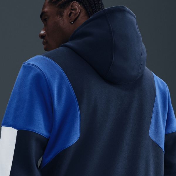 Nike Club Fleece Tuta - Obsidian/White/Game Royal