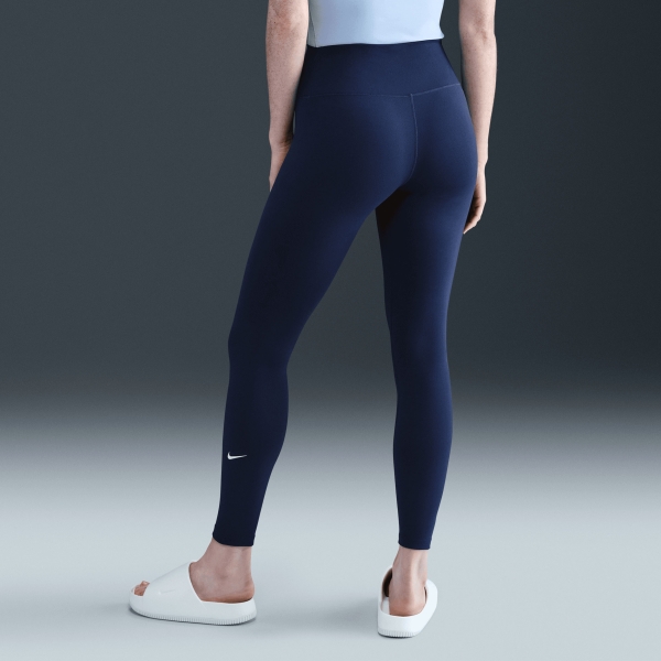 Nike One Tights - Midnight Navy/White