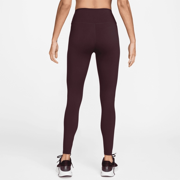 Nike One Tights - Burgundy Crush/White