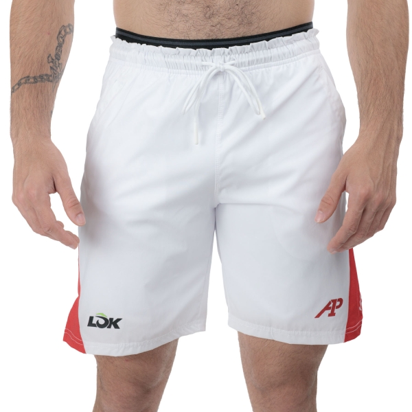 Men's Tennis Shorts LOK Lewis A1 8in Shorts  White LOLA1SA2M11