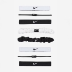 Nike Flex Classic x 8 Hair Ties - White/Black Nike Flex Classic x 8 Hair Ties - White/Black