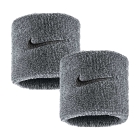 Nike Swoosh Classic Small Wristbands - Cool Grey/Black