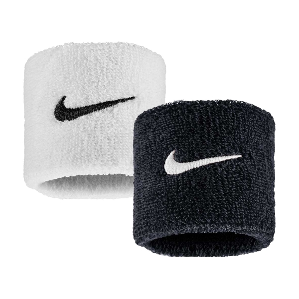 Tennis Wristbands Nike Swoosh Classic Small Wristbands  Black/White/Black N.101.2405.036.OS