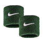 Nike Swoosh Classic Small Wristbands - Gorge Green/White