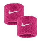 Nike Swoosh Classic Small Wristbands - Vivid Pink/White