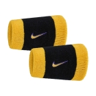 Nike Swoosh Classic Muñequeras Largas - Black/Court Purple/University Gold