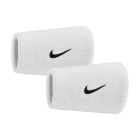 Nike Swoosh Classic Muñequeras Largas - White/Black