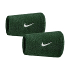 Nike Swoosh Classic Muñequeras Largas - Gorge Green/White