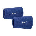 Nike Swoosh Classic Muñequeras Largas - Game Royal/White