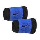 Nike Swoosh Classic Muñequeras Largas - Comet Blue/Black