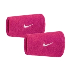 Nike Swoosh Classic Muñequeras Largas - Vivid Pink/White