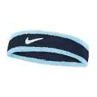 Nike Swoosh Classic Headband - Aquarius Blue/College Navy/Pale Ivory