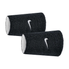 Nike Swoosh Classic Large Wristbands - Black/White
