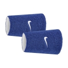 Nike Swoosh Classic Large Wristbands - Game Royal/White