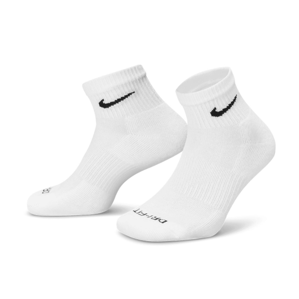 Calze Tennis Nike Everyday Plus Cushioned Logo x 3 Calze  White/Black SX6890100