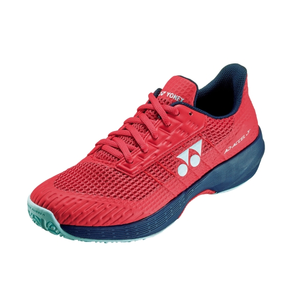 Junior Tennis Shoes Yonex AdAccel Clay Junior  Sunset Red SHJADCLSR