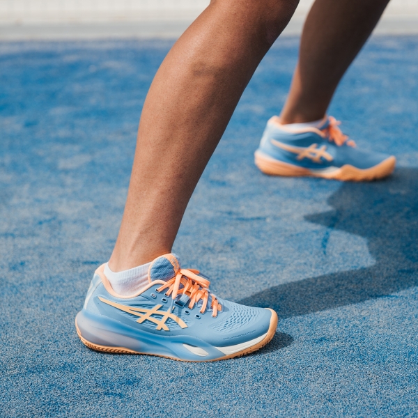 Asics Gel Resolution X Padel - Stone Wash/Orange Glow