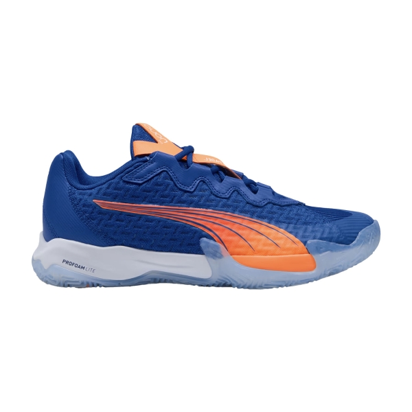 Calzado padel Puma NOVA Elite Momo  Vivid Blue/Heat Fire/White/Glowing Red 10873901