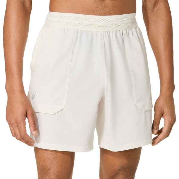 Men's Tennis Shorts Asics Match 7.5in Shorts  Cream 2041A357100