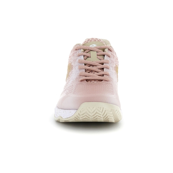 Lotto Mirage 300 III Clay - All White/Light Platino/Peach Whip