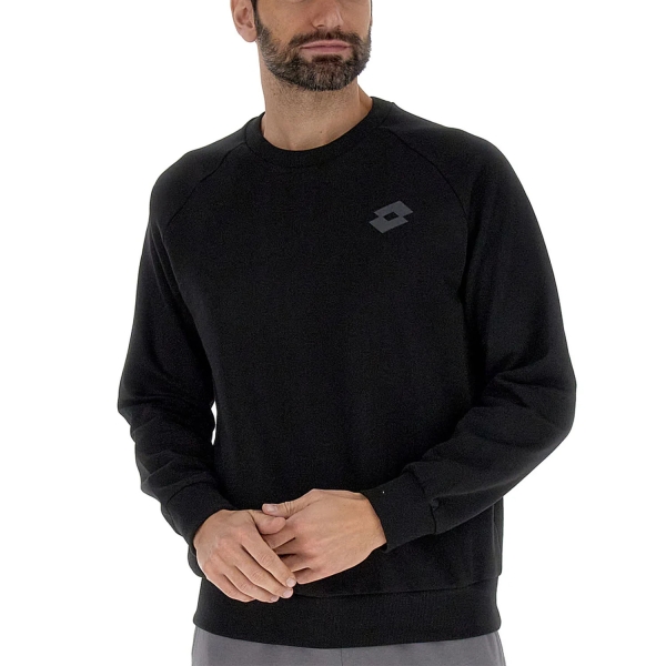 Men's Tennis Shirts and Hoodies Lotto MSC Rn III Sweatshirt  All Black 2198821CL