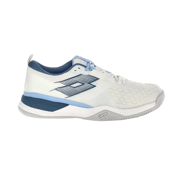 Calzado Tenis Hombre Lotto Raptor Hyperpulse 100 III Clay  All White/Mallard Blue/Clear Sky 222168D0Z