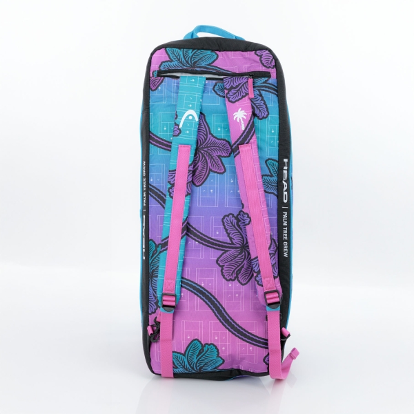 HEAD Tour L Palm Tree Crew Bag - Purple/Light Blue