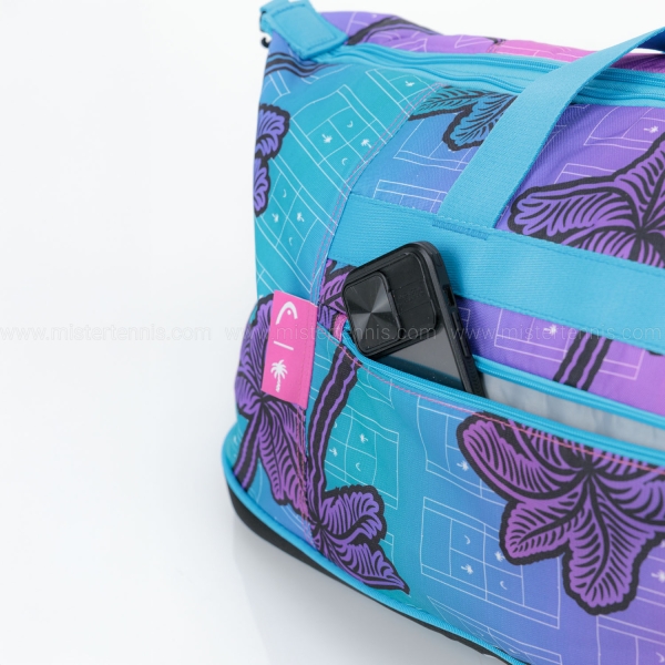 HEAD Tour L Palm Tree Crew Bag - Purple/Light Blue