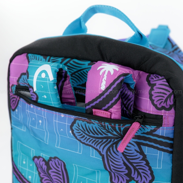 HEAD Tour L Palm Tree Crew Bag - Purple/Light Blue