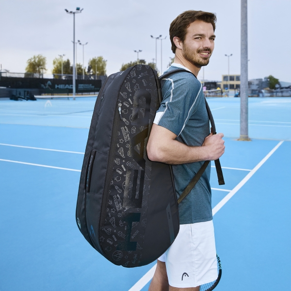 HEAD Tour Neon XL Bag - Black/Teal