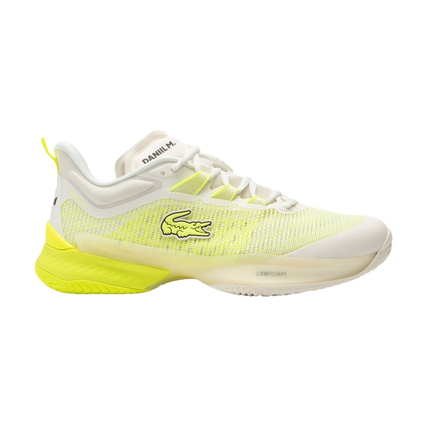 Men`s Tennis Shoes Lacoste AGLT23 Ultra x Daniil Medvedev  Off White/Yellow 50SMA0010HT3