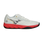 Mizuno Wave Enforce Court Clay - White/Baritone Blue/Calypso Coral