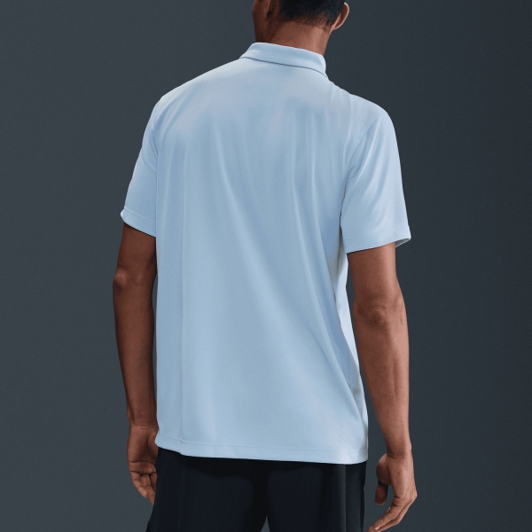 Nike Dri-FIT Solid Logo Polo - Celestine Blue/Black