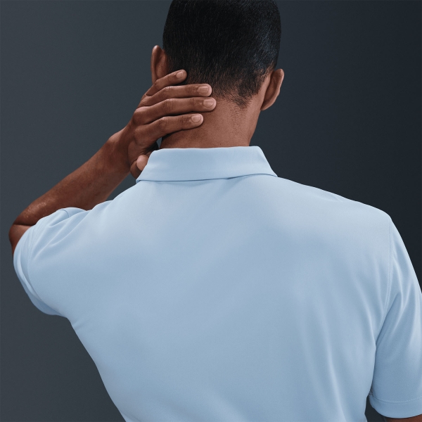 Nike Dri-FIT Solid Logo Polo - Celestine Blue/Black