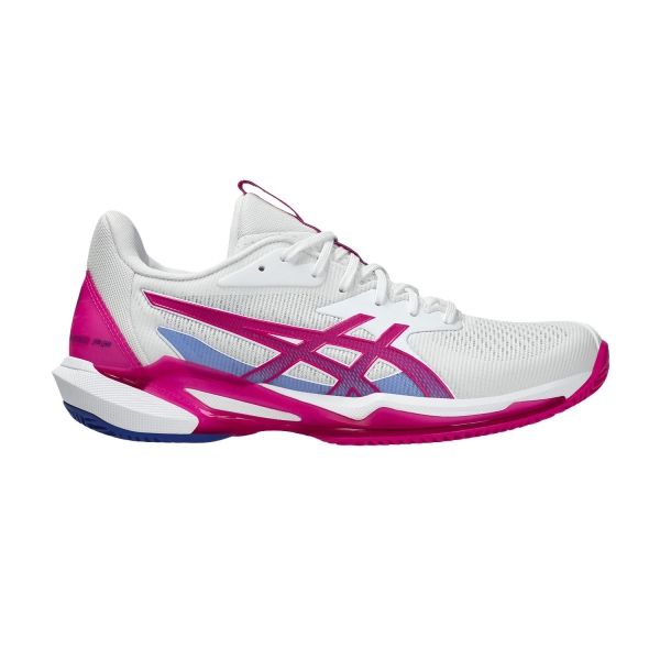 Calzado Tenis Mujer Asics Solution Speed FF 3 Clay  White/Bright Rose 1042A248103
