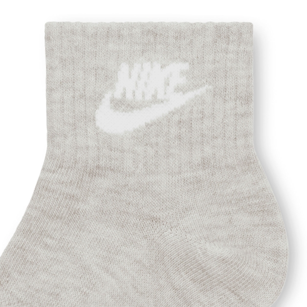 Nike Essential x 3 Calze - Heather Grey/White/Blue Force/White/Midnight Navy/White